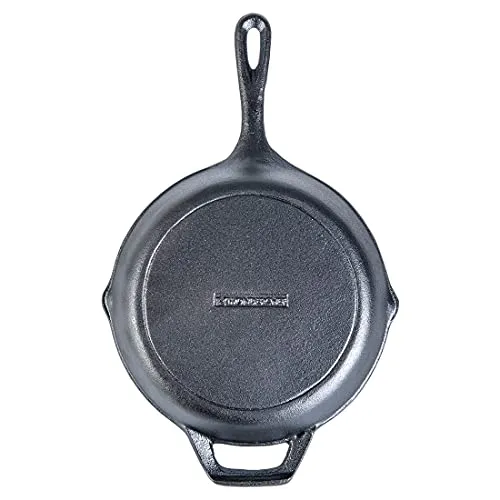 Wonderchef Forza Cast-Iron Fry Pan, Pre-Seasoned Cookware, Induction Friendly, 24cm, 3.8mm